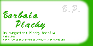 borbala plachy business card